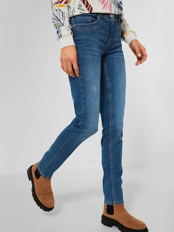 CECIL Slimfit Jeans 'Scarlett' in Blau: predná strana