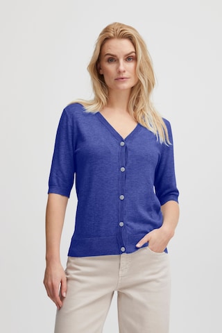 PULZ Jeans Strickjacke 'Pzsara' in Blau: predná strana