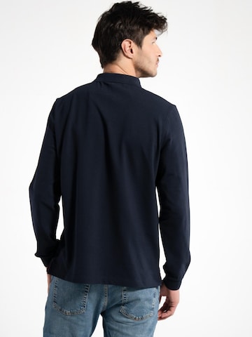 GORG Shirt 'Herren Langarm Poloshirt aus 100% Bio-Baumwolle' in Blauw