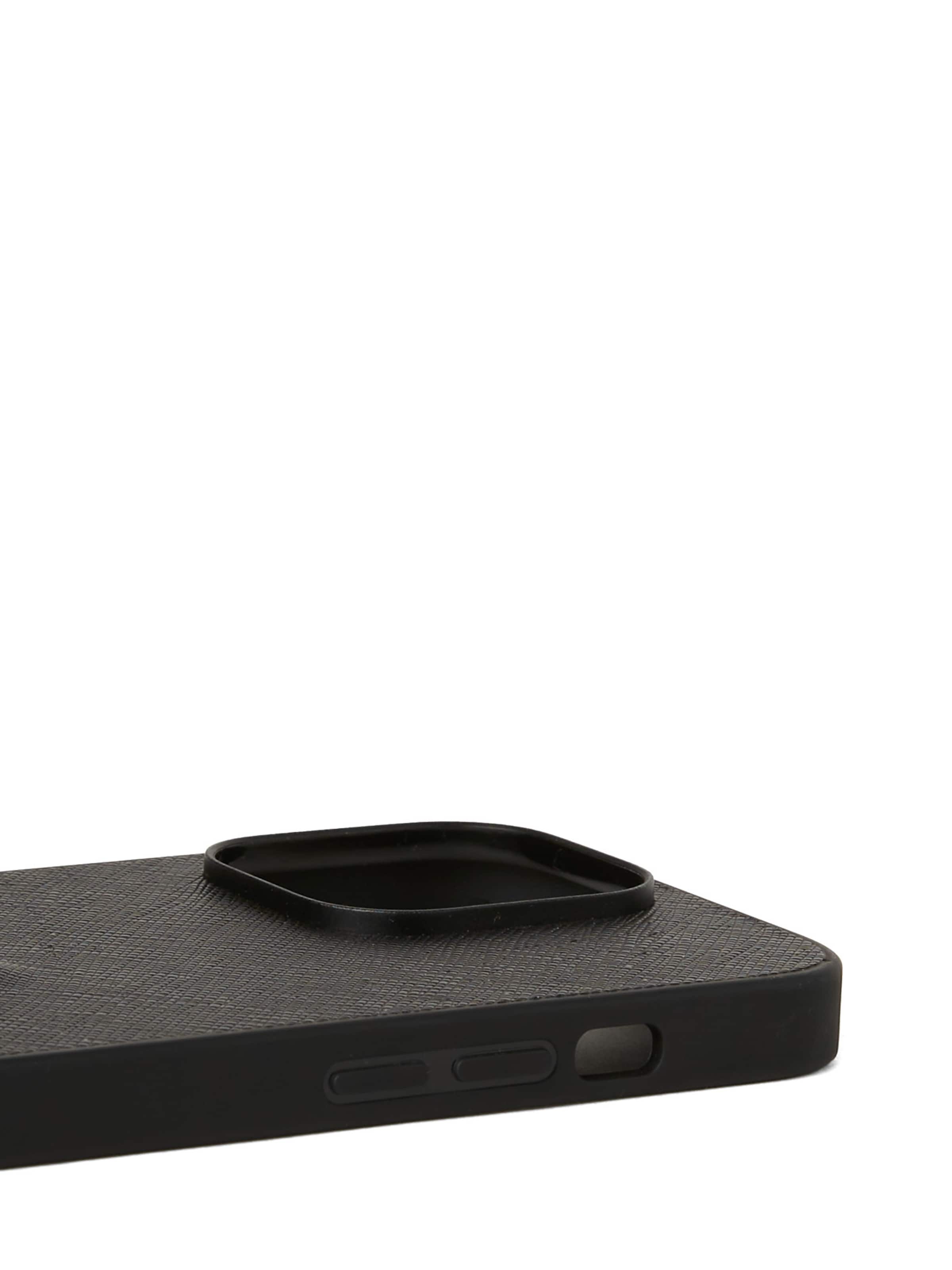 Custodia per smartphone 'iPhone 16 Pro' di Karl Lagerfeld in nero