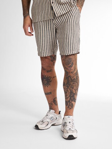 Petrol Industries Slimfit Broek 'Dockview' in Grijs: voorkant