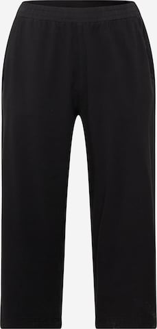 KAFFE CURVE Loose fit Trousers 'Nana' in Black: front