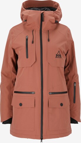 SOS Winter Jacket 'Aspen' in Red: front