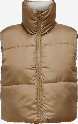 Gilet 'Ricky' ONLY en marron : devant