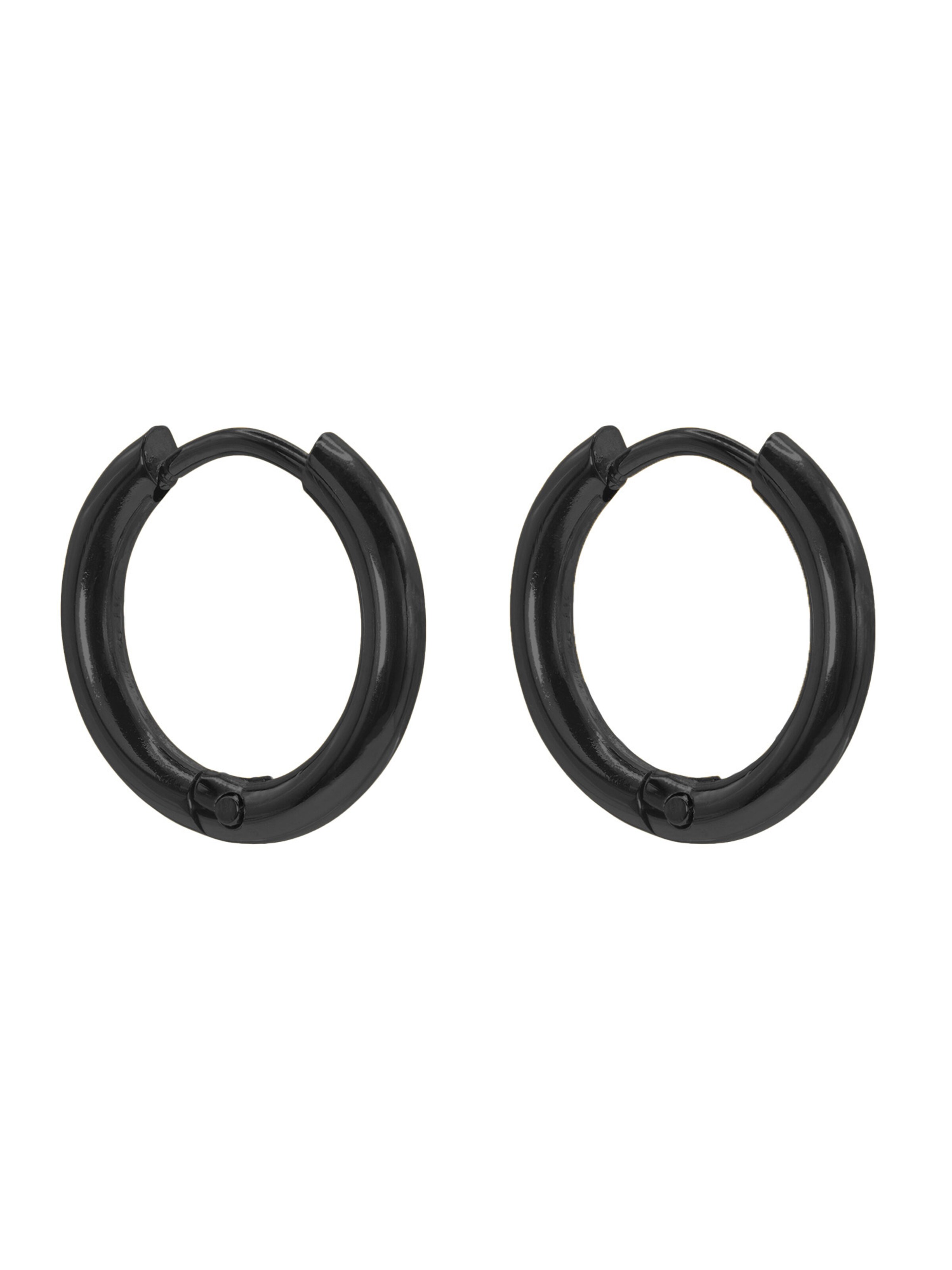 Heideman Ohrring 'Regul' in Schwarz: Vorderseite