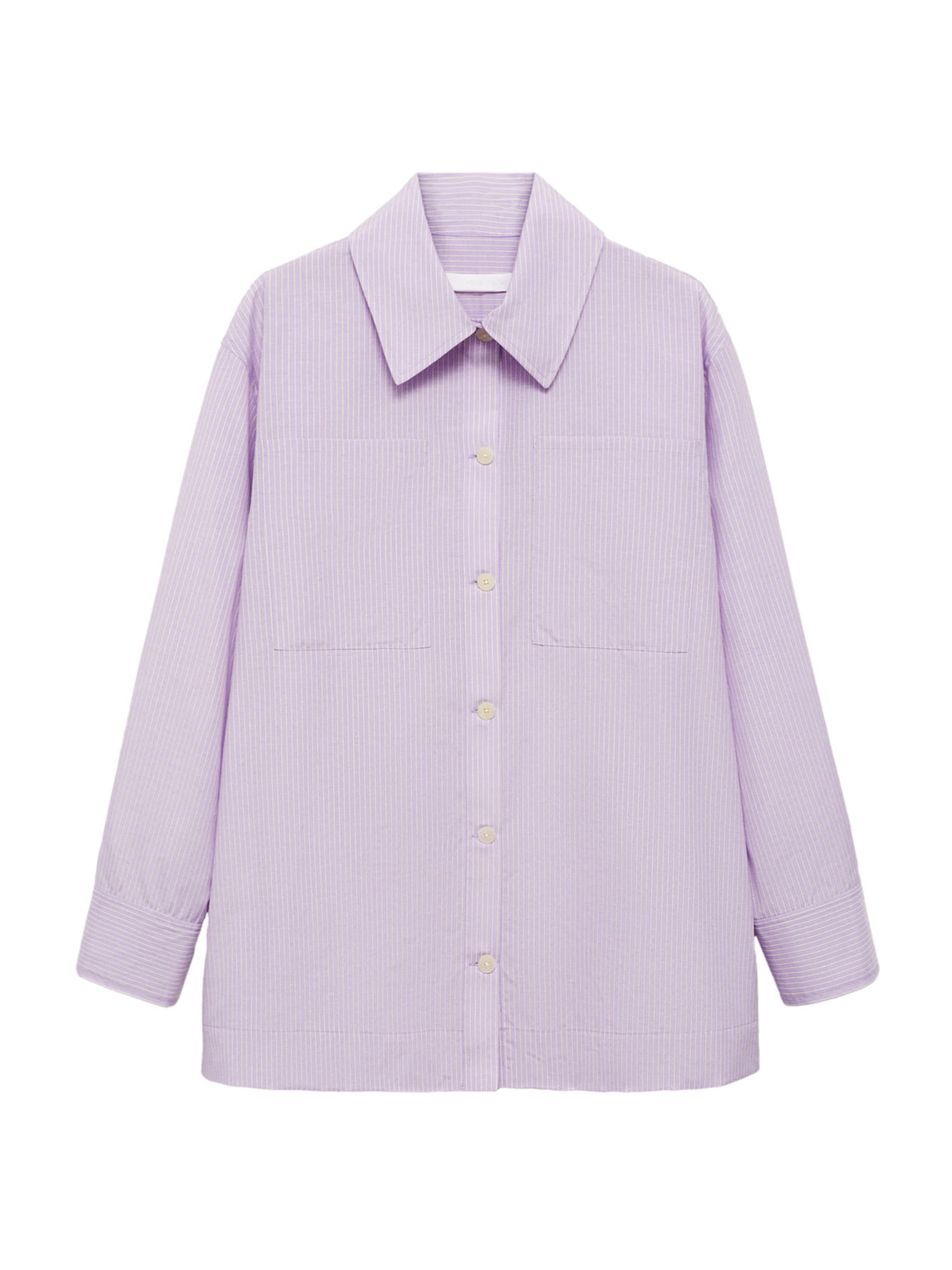 MANGO Bluse in Lila: Vorderseite