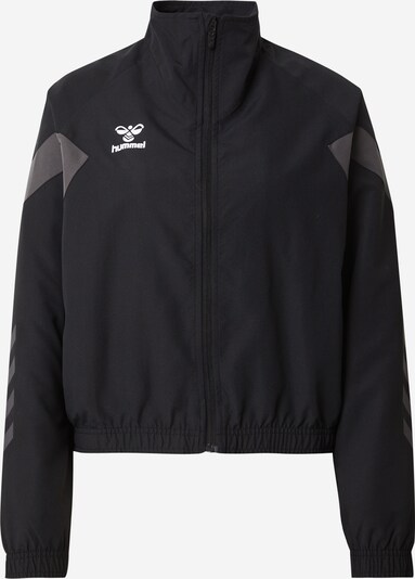 Hummel Chaqueta deportiva 'TRAVEL' en gris oscuro / negro / blanco, Vista del producto