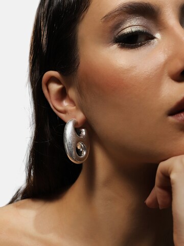 Boucles d'oreilles 'Shehnaz' SOHI en argent : devant