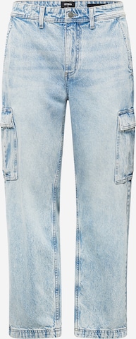 Loosefit Jeans cargo Cotton On en bleu : devant