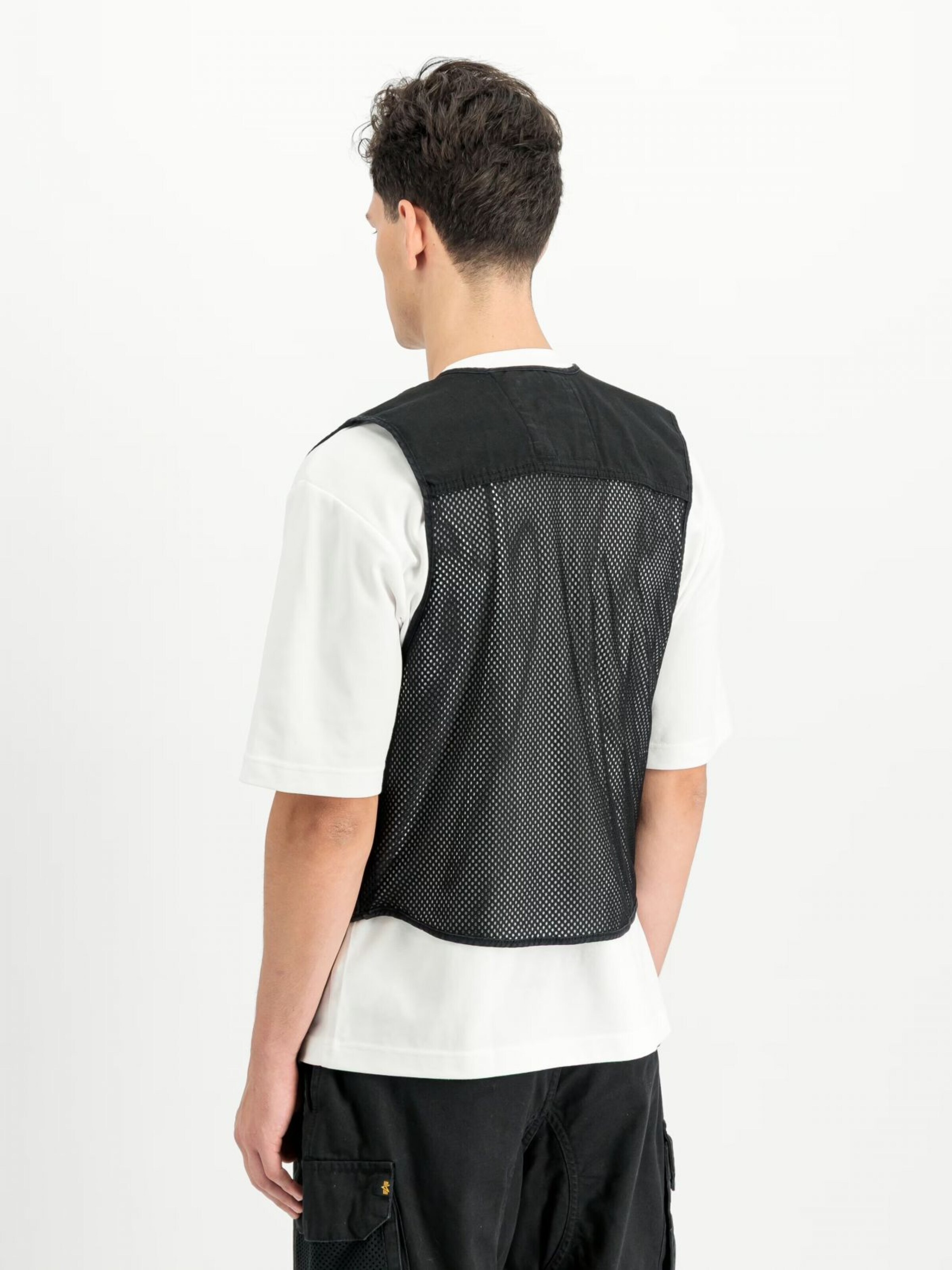 ALPHA INDUSTRIES Brezrokavnik | črna barva