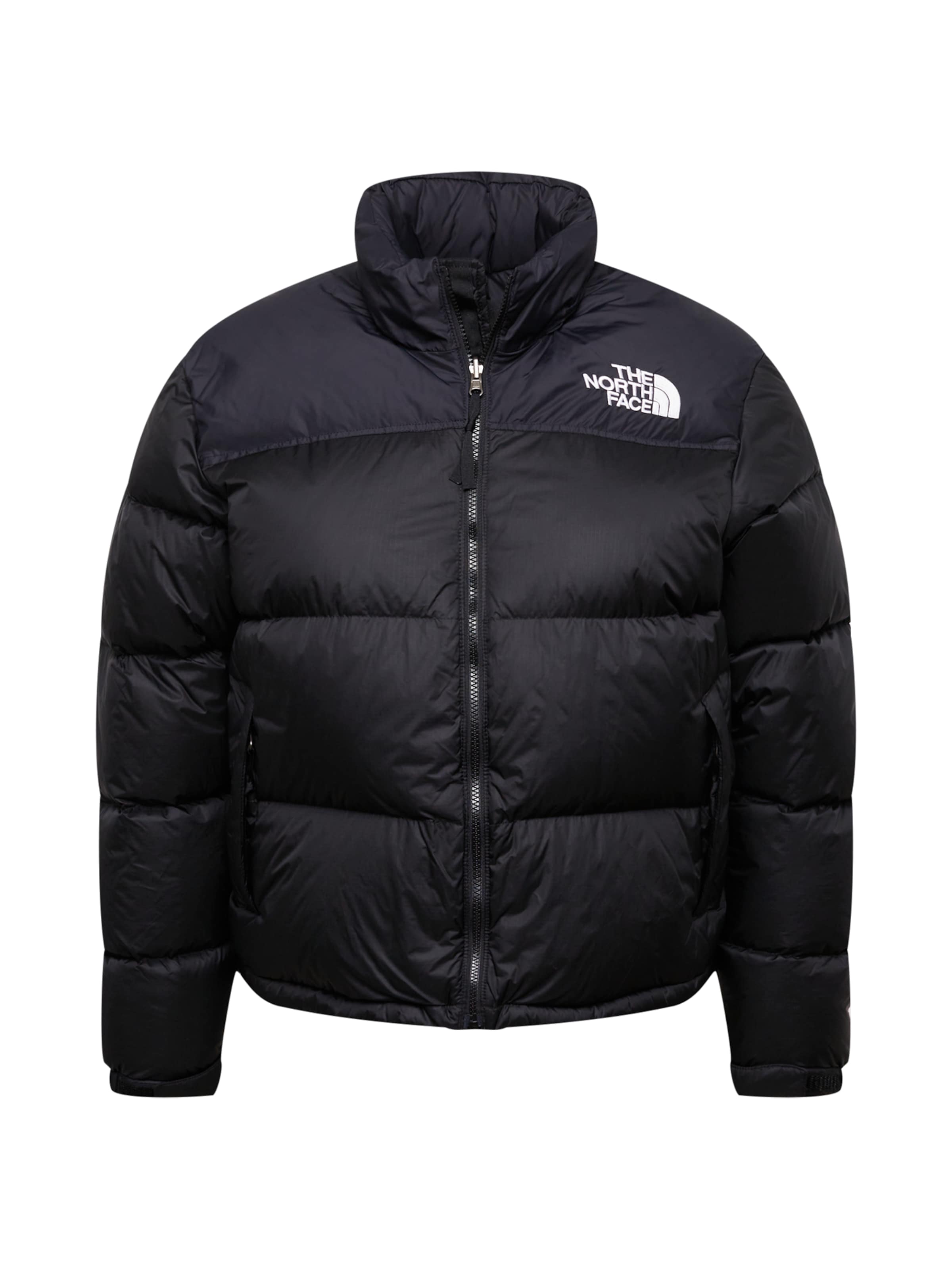 Womens north face black puffer coat discount