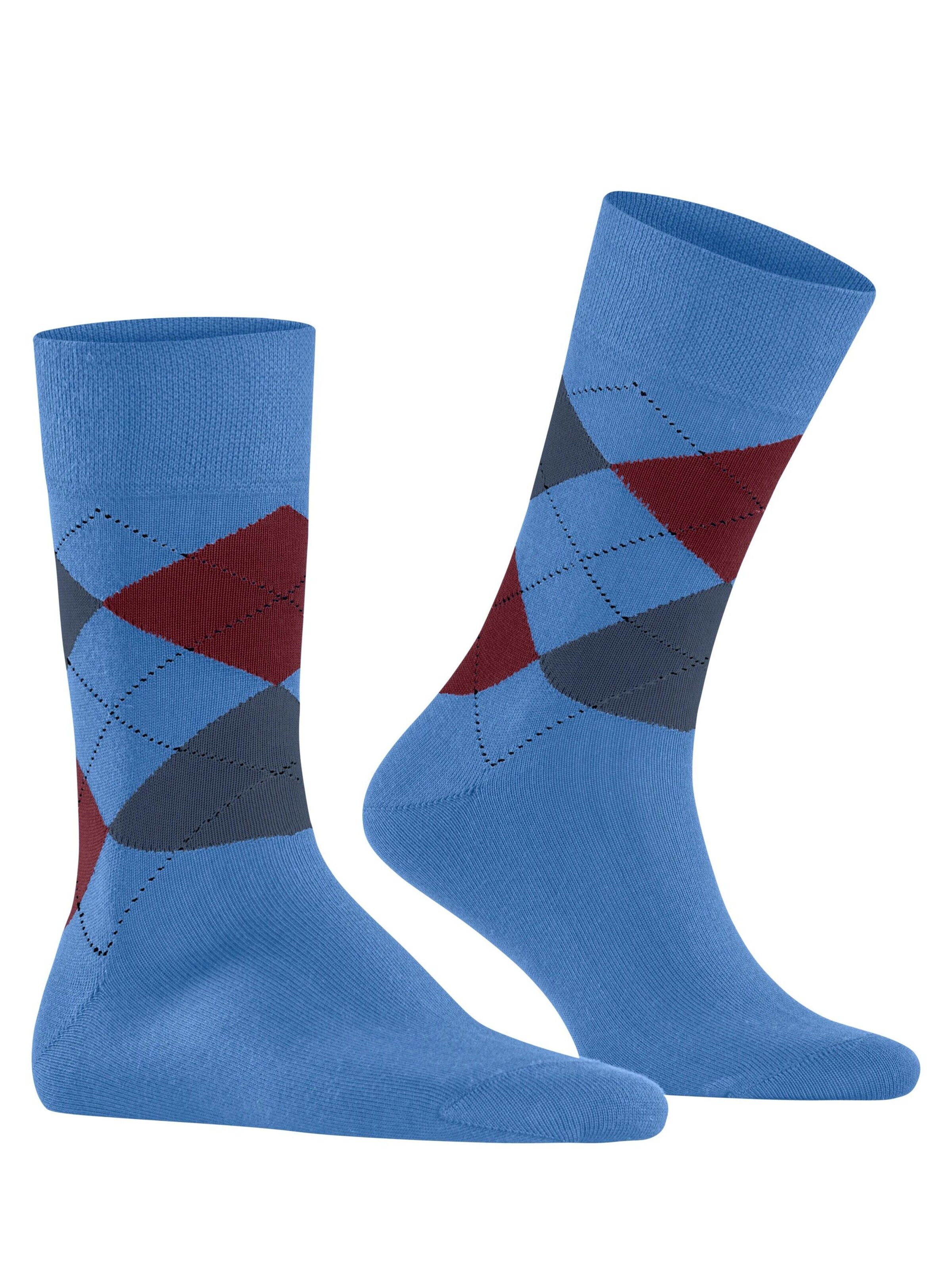 FALKE Socks 'Sensitive Argyle' in Blue