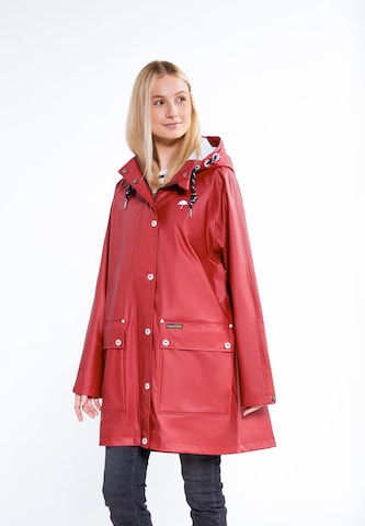 Schmuddelwedda Raincoat in Red: front