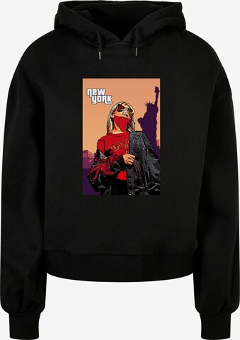 Merchcode Sweatshirt 'Grand New York' in Black: front