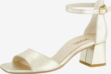 Sandales Paul Green en or : devant