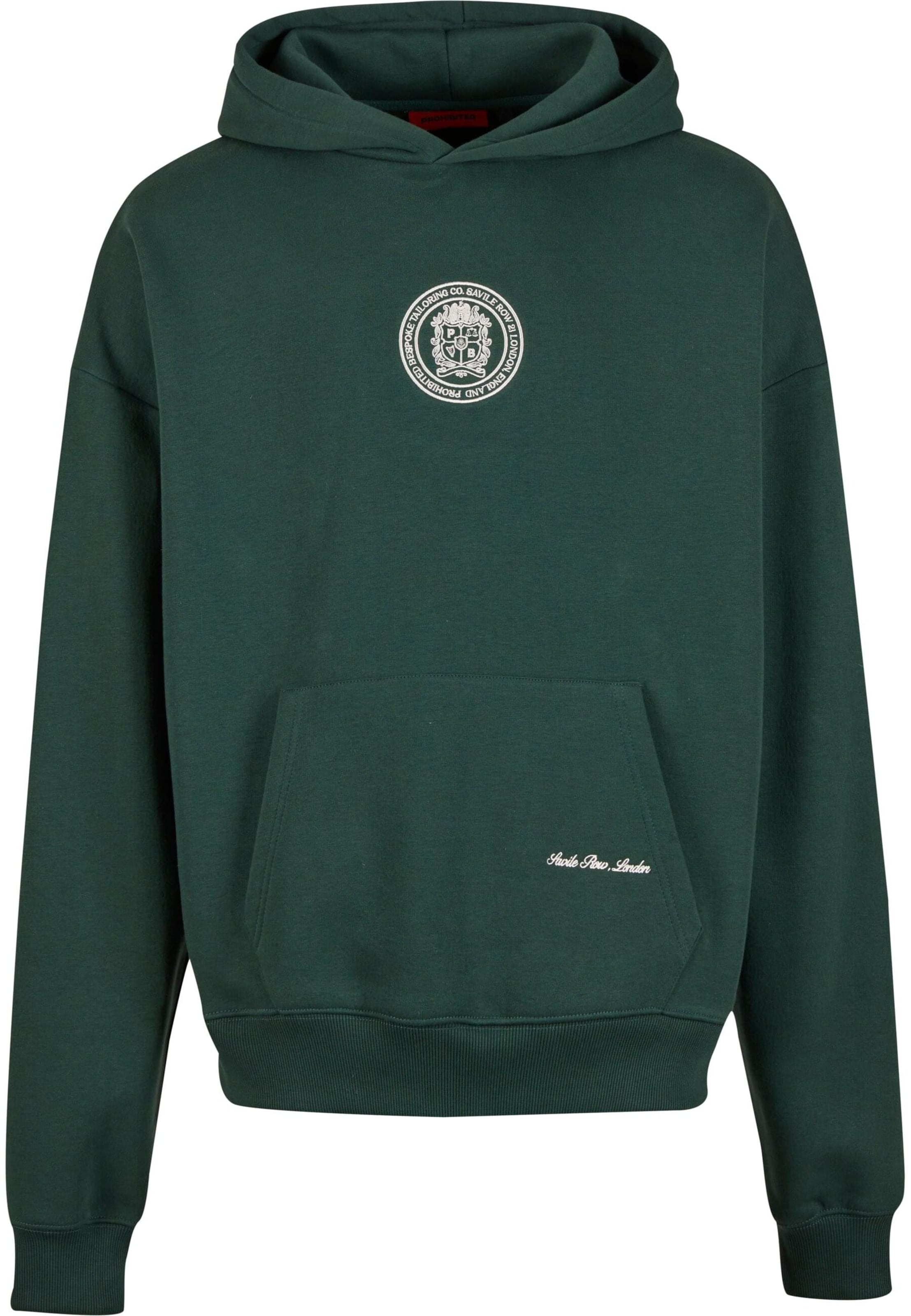 Prohibited Sweatshirt 'Camden' i grön: framsida