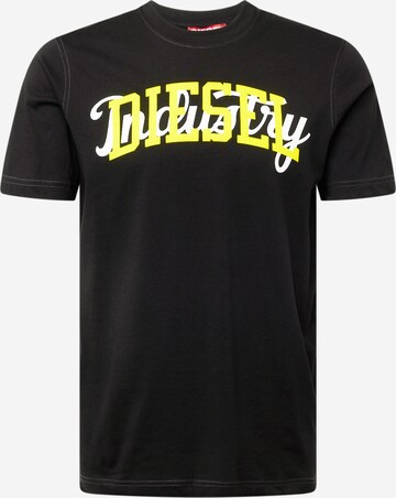 DIESEL - Camiseta 'JUST-N10' en negro: frente