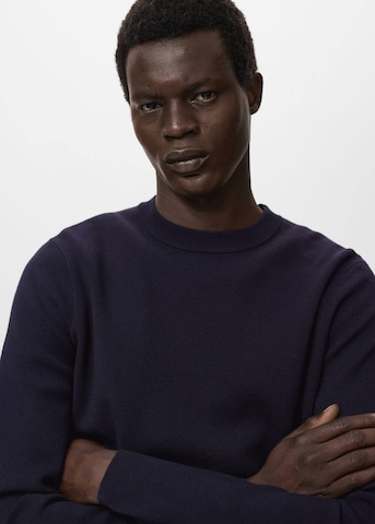 MANGO MAN Sweater 'Luxus' in Blue
