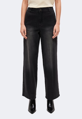 Wide Leg Jean MORE & MORE en noir : devant