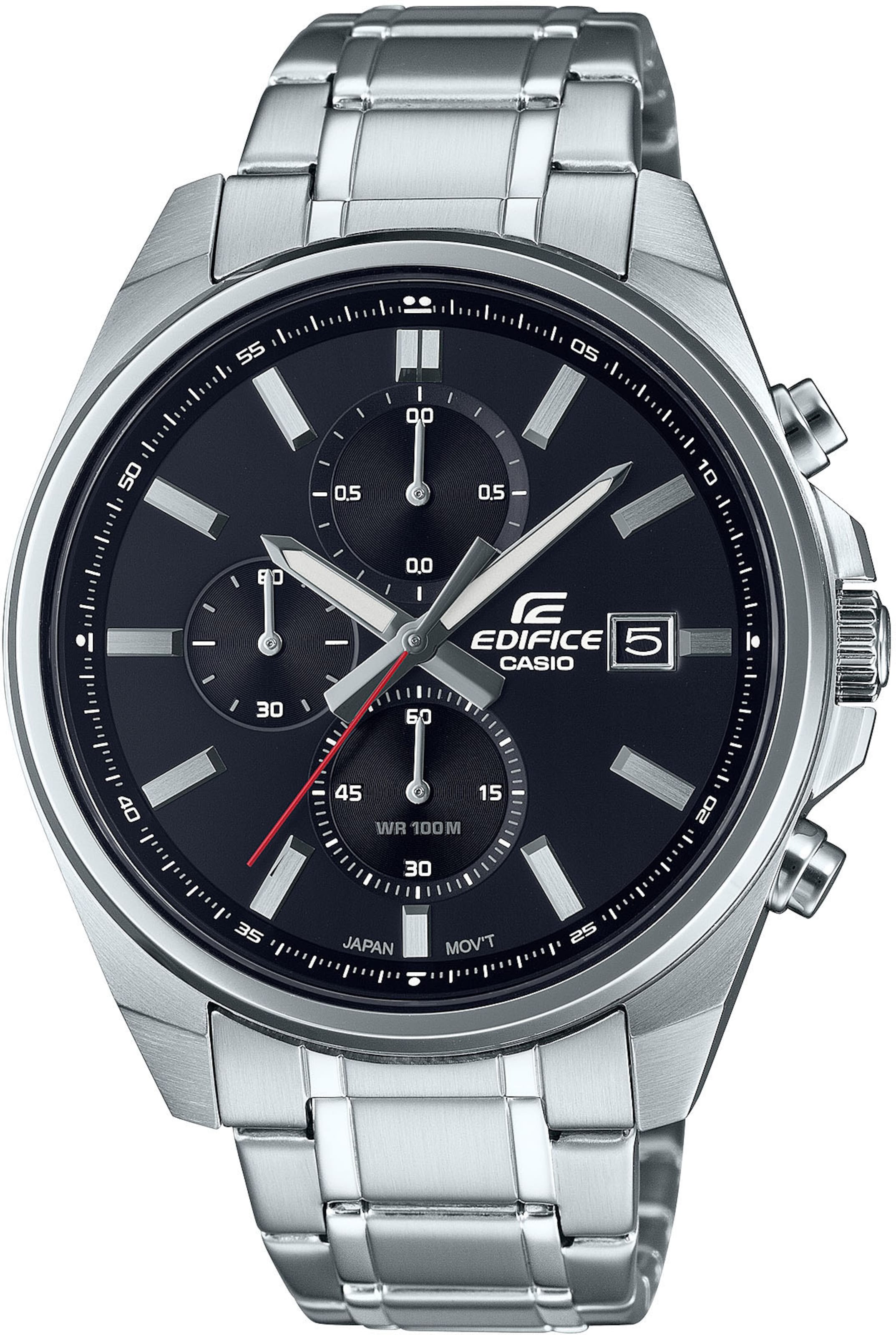 CASIO CASIO EDIFICE Chronograph in Silber: Vorderseite