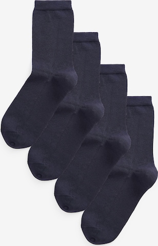 Next Socken in Blau: Vorderseite