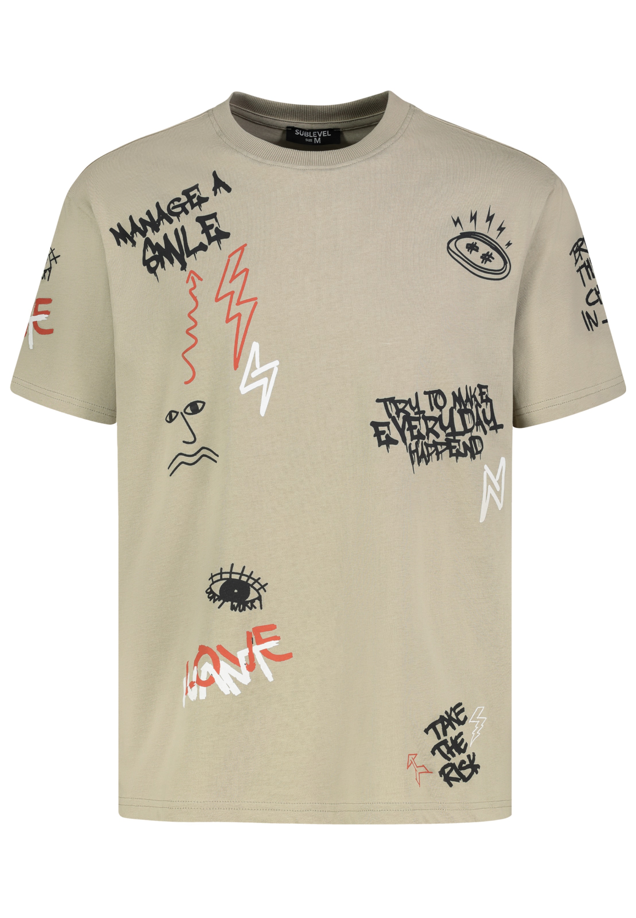 Sublevel T-Shirt in Grün: Vorderseite