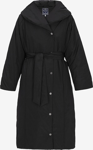 Manteau mi-saison DreiMaster Maritim en noir : devant