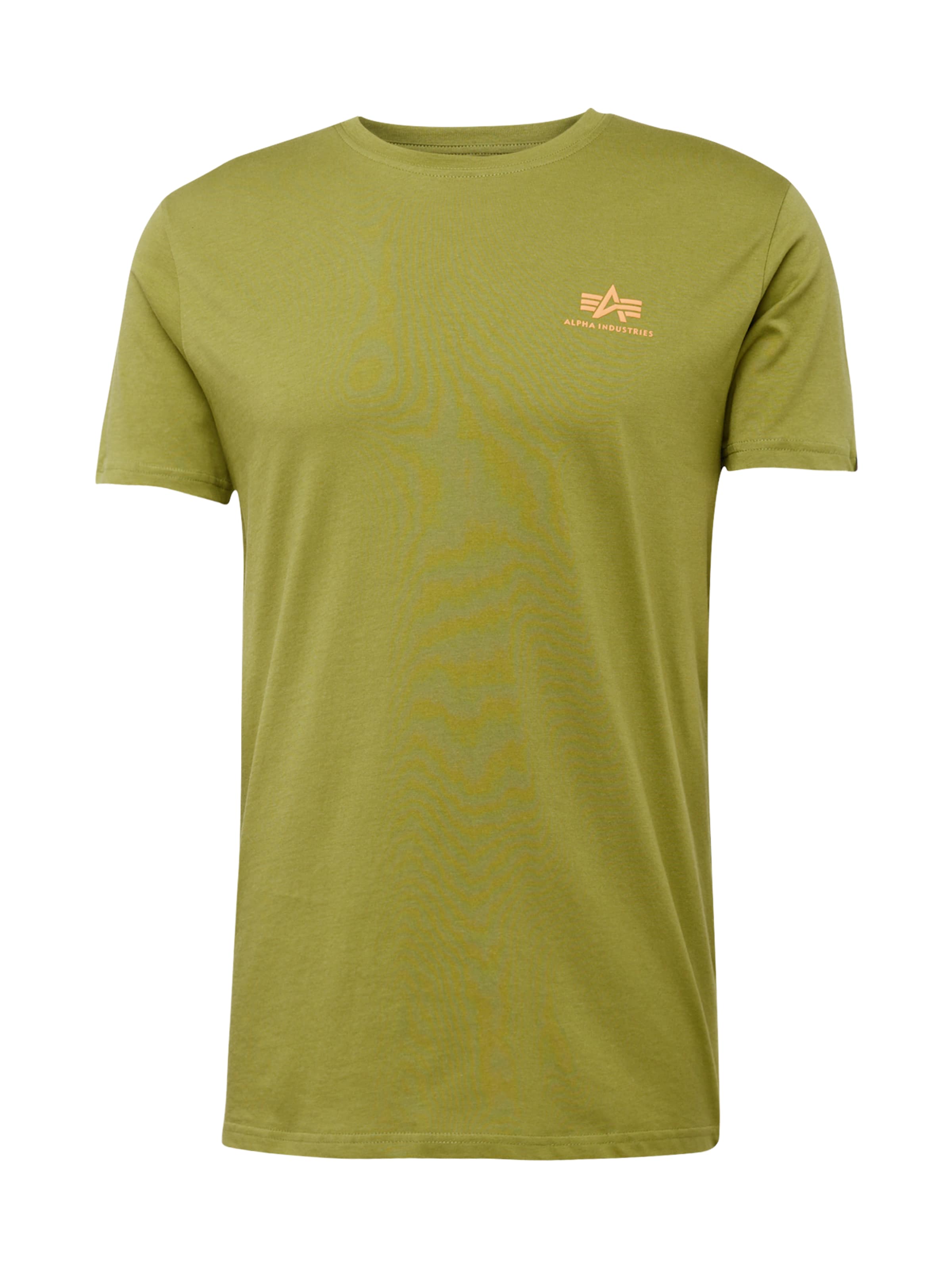 ALPHA INDUSTRIES Klasický střih Tričko – zelená: přední strana
