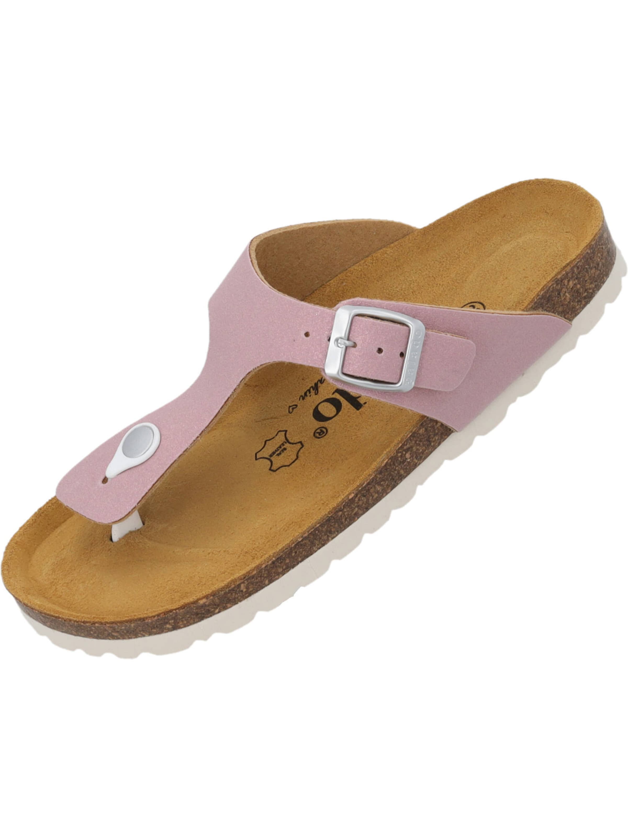 Flip-flops 'Kos Magnolia' de la Palado by Sila Sahin pe roz: față