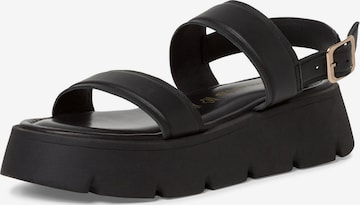 TAMARIS Sandals in Black: front