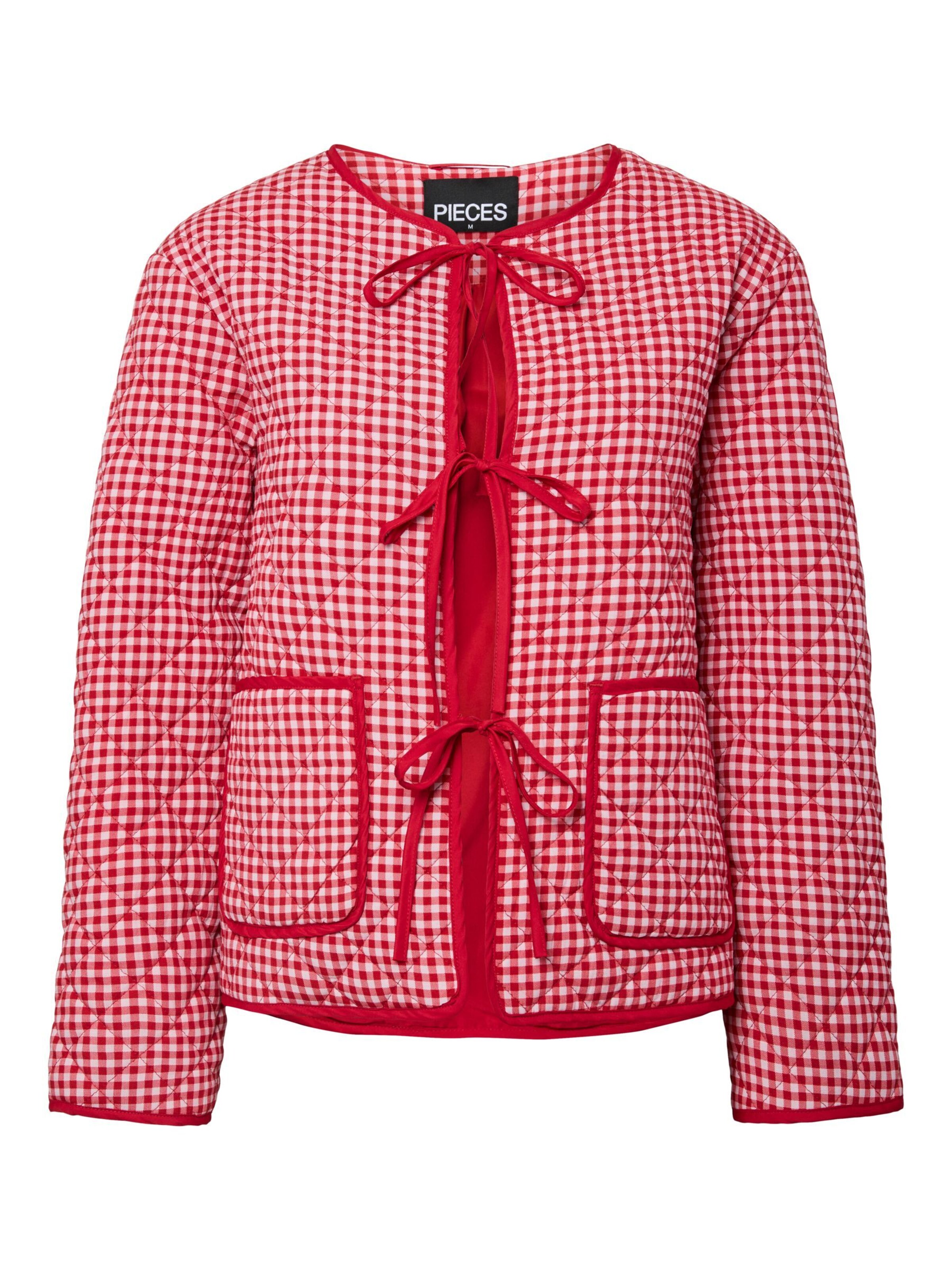 PIECES Between-season jacket 'PCBibba' in Red: front