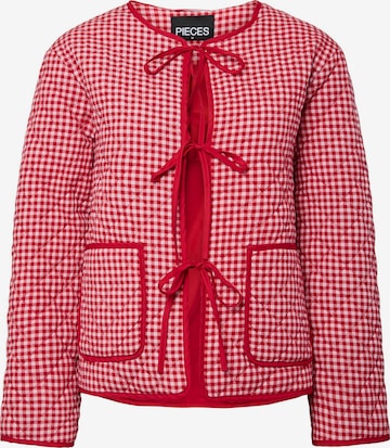 PIECES Overgangsjakke 'PCBibba' i rød: forside