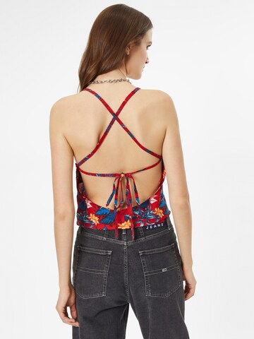 Tommy Jeans Top 'Camisole' w kolorze czerwony