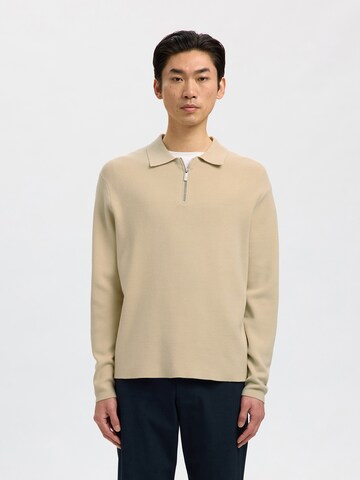 Pullover 'SLHTELLER' di SELECTED in beige: frontale