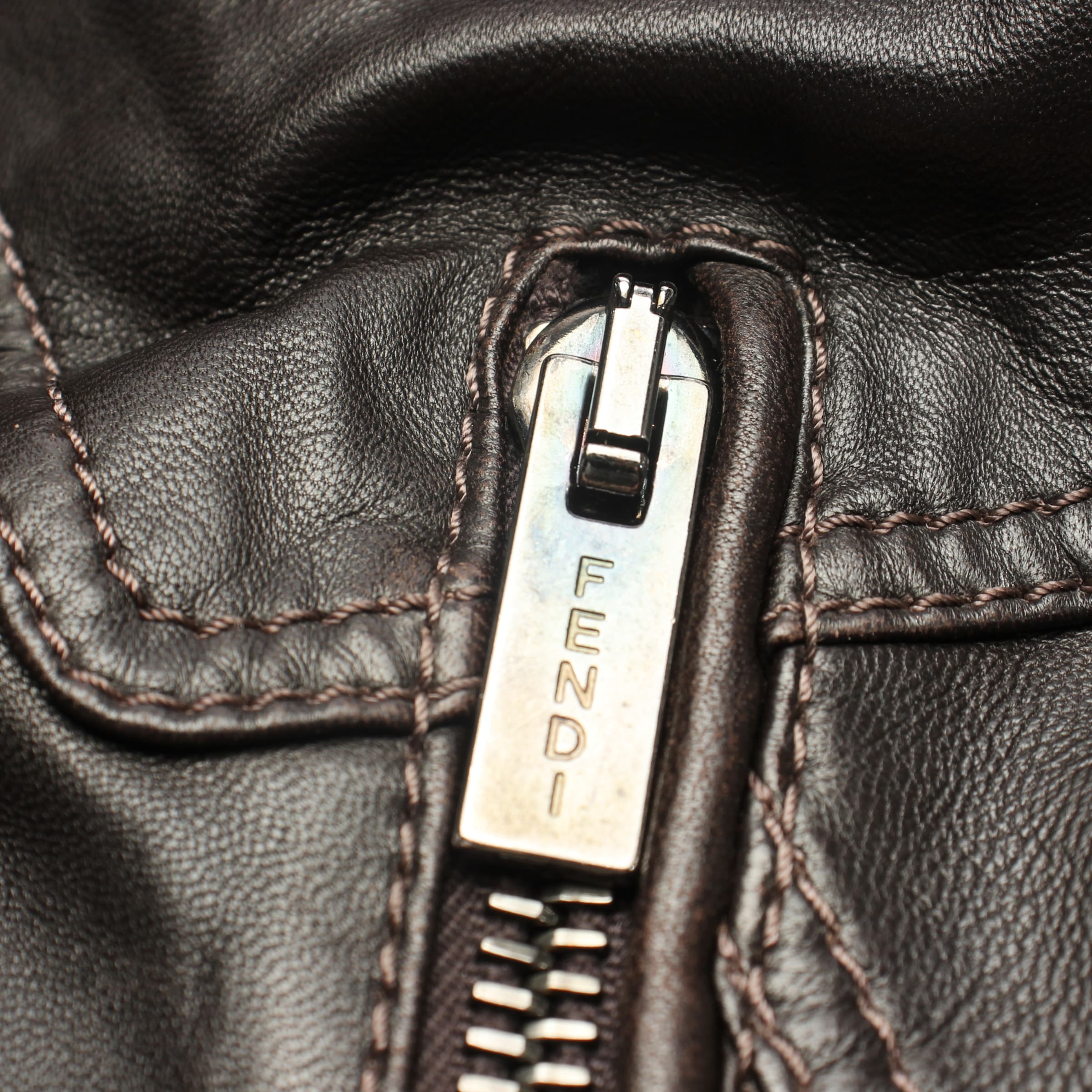 Fendi Jacket & Coat in L-XL in Brown