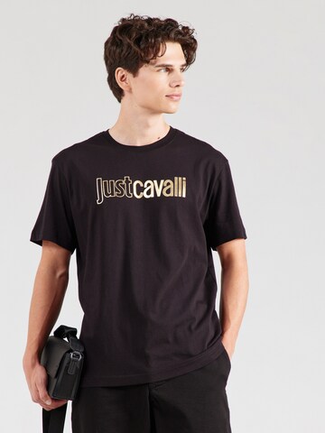 Just Cavalli Tričko – černá: přední strana