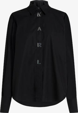 Karl Lagerfeld Blúzka - Čierna: predná strana