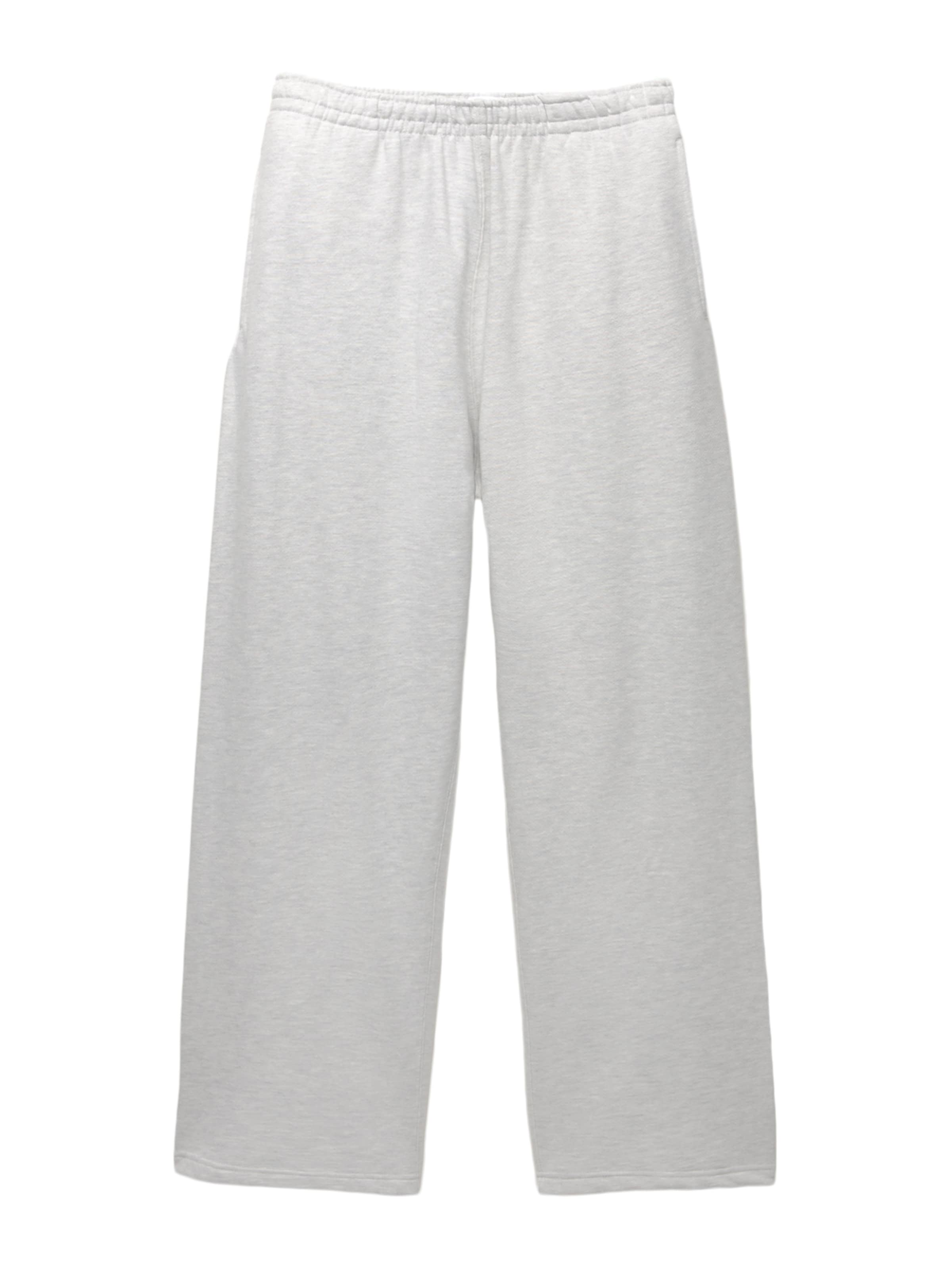 Pull&Bear Široke hlačnice Hlače | siva barva: sprednja stran