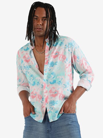 Campus Sutra Regular fit Button Up Shirt 'Colin' in Blue: front