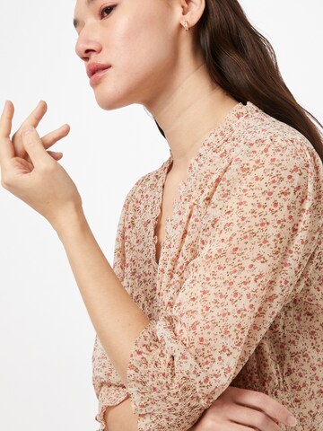 Neo Noir Blouse 'Tamra Sweet Flower' in Beige