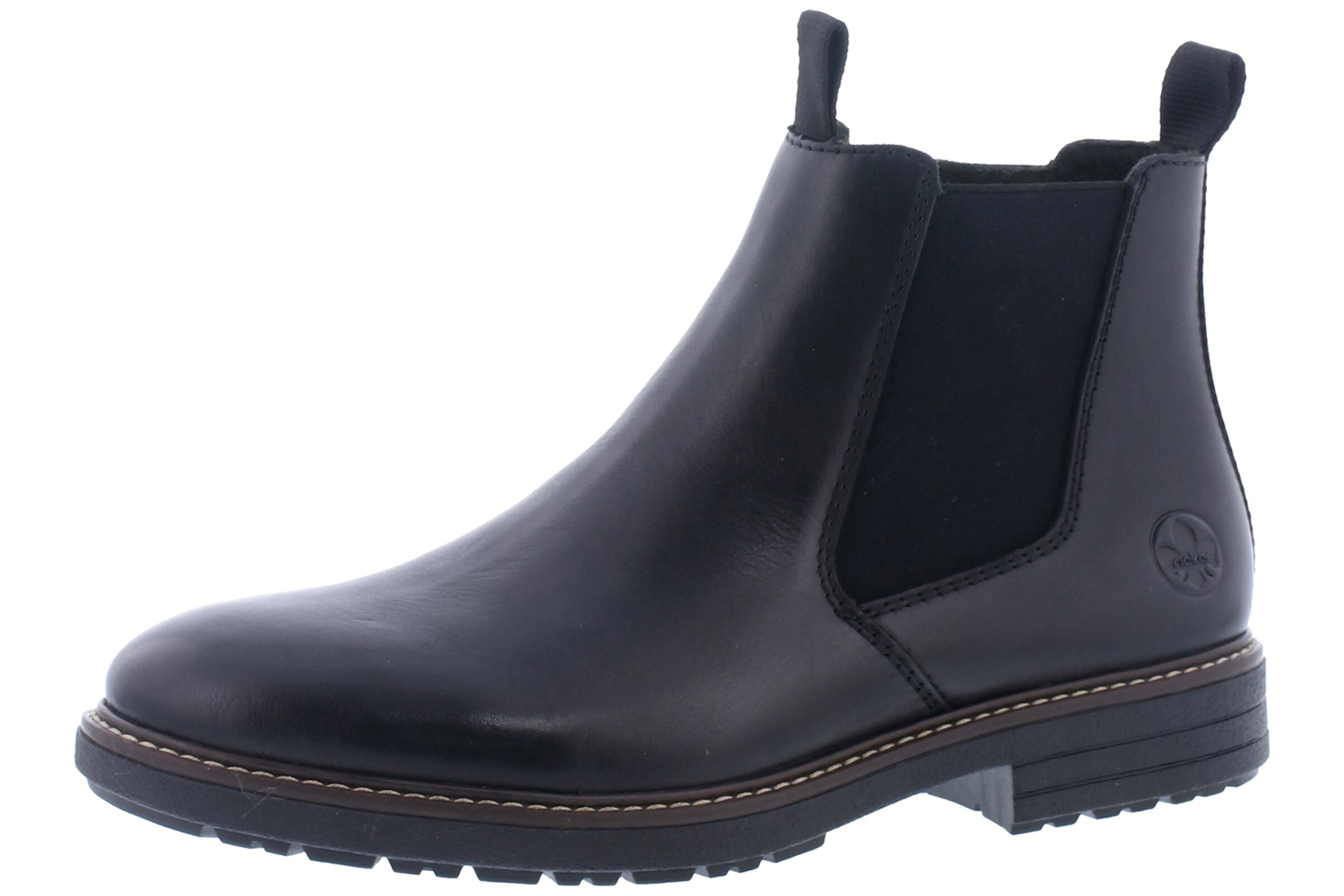 Chelsea Boots Rieker en noir : devant