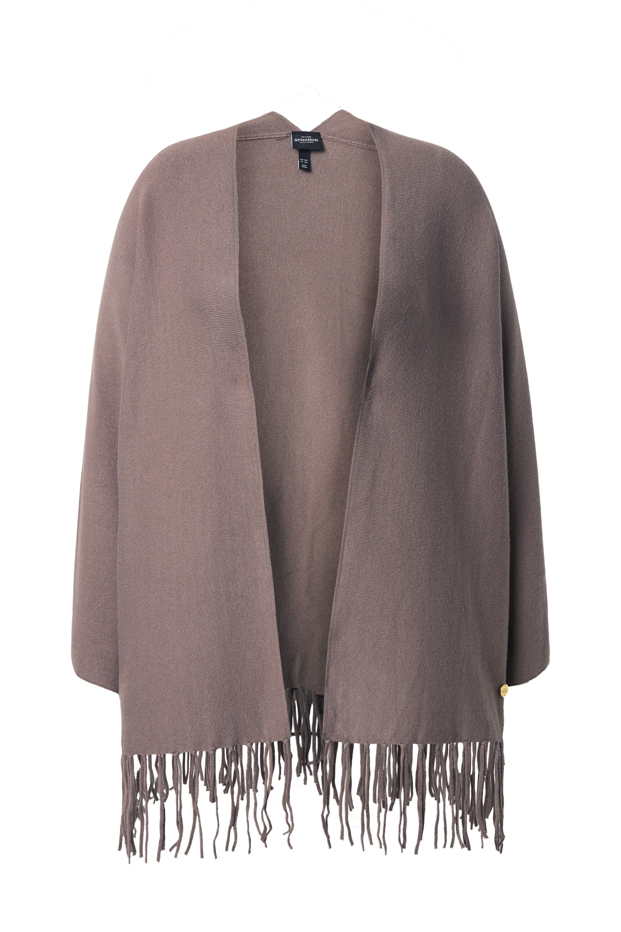 Ulla Popken Gebreid vest in Bruin: voorkant