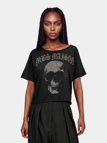 Made By Society Shirt 'Tricou OCULAR - T27896' in Zwart