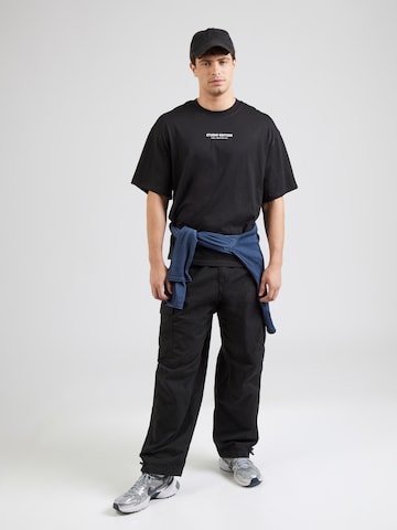 ALPHA INDUSTRIES Majica 'Studio Edition BP' | črna barva