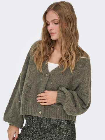 ONLY Knit Cardigan 'LAYA' in Green
