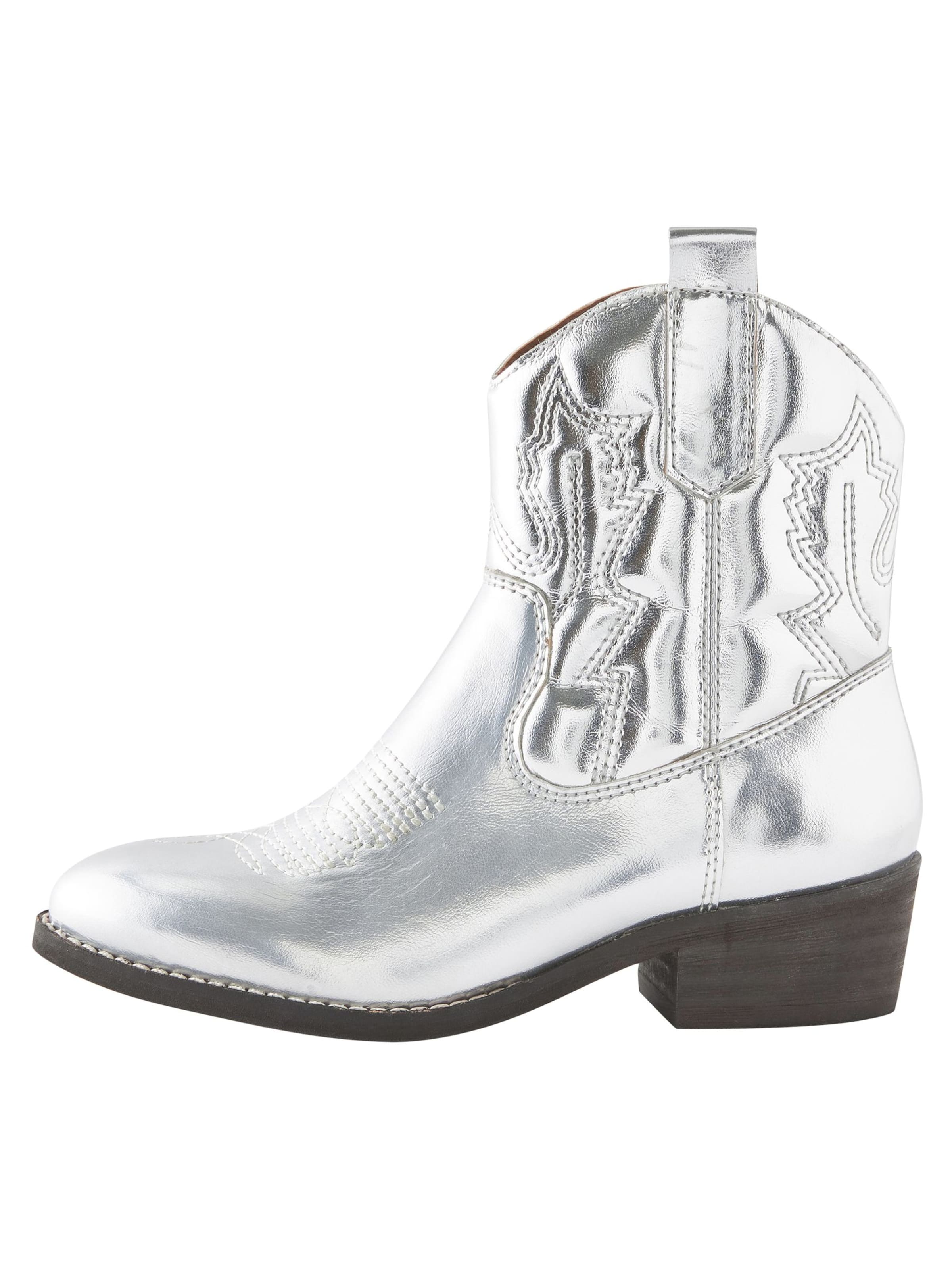 Next Laarzen in Zilver: voorkant