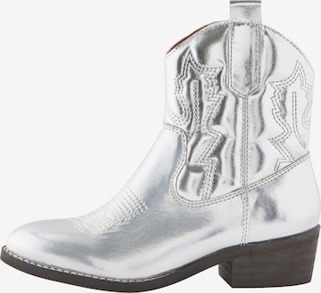 Next Stövel i silver: framsida