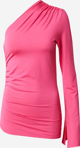 WEEKDAY Shirt 'Cia' in Roze: voorkant