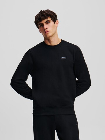 Karl LagerfeldSweater majica - crna boja: prednji dio