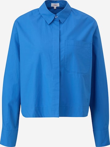 s.Oliver Blouse in Blauw: voorkant